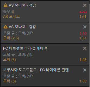 축구하는 야옹이의 11월 4일 픽 